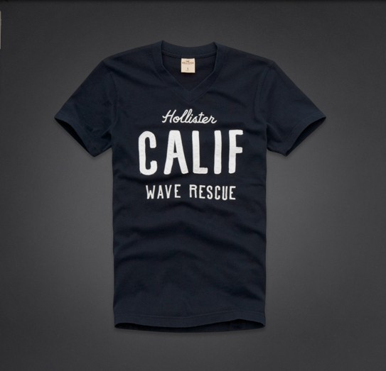 Hollister Hombres De Cuello Redondo Corto Remera HCO3940